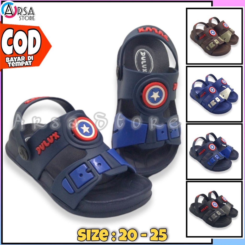 Sandal Selop Tali belakang Anak Laki Laki Umur 1 2 3 Tahun / Sendal Anak Cowok Terbaru Motif Bintang / Kado Lucu Untuk Anak Ulang Tahun