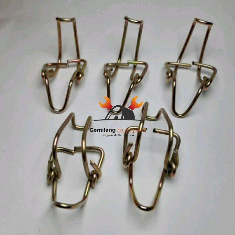 Klem Kawat Klip Kancing Pengait Tutup Panci Filter Saringan Udara Cold Diesel PS135 / L038 / L300 di