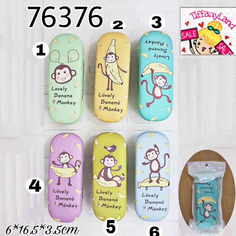 tempat kacamata hard cover monkey 76376