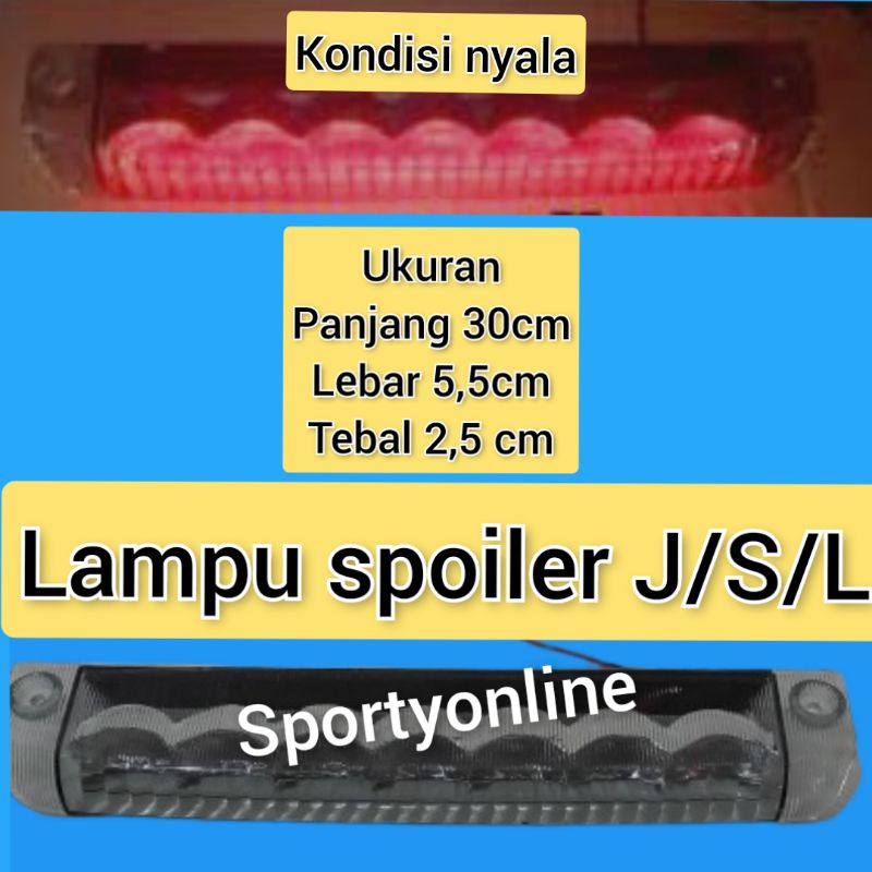 Lampu spoiler merk JSL