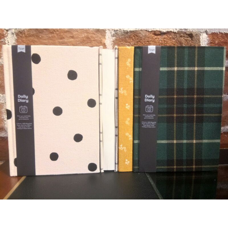 

NEW A5 PLANNER 2021 DAILY HARD COVER TYPO BRAND