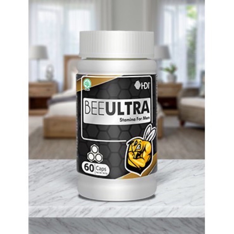BEST SELLER!!! MUST HAVE!!! BEE Ultra 60 suplemen HDI menambah vitalitas keperkasaan laki laki pria 