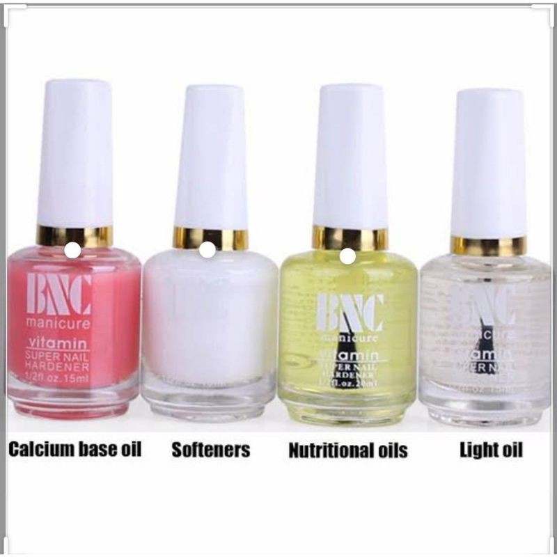 BNC VITAMIN KUKU NAIL CUTICLE OIL CREAM KRIM BASE TOP COAT GEL POLISH