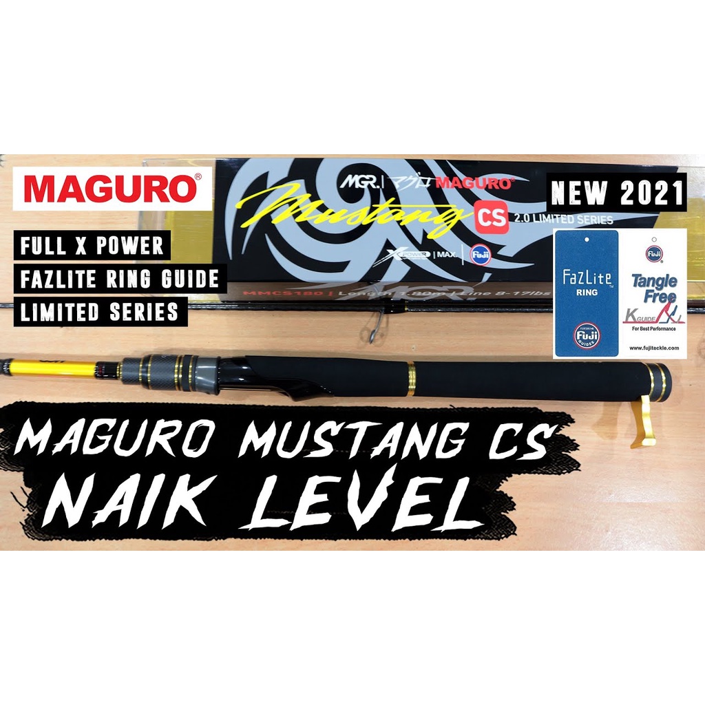 Rod MAGURO COMPETITION CARBON MUSTANG CS 180cm (Line Test 8-17lbs)