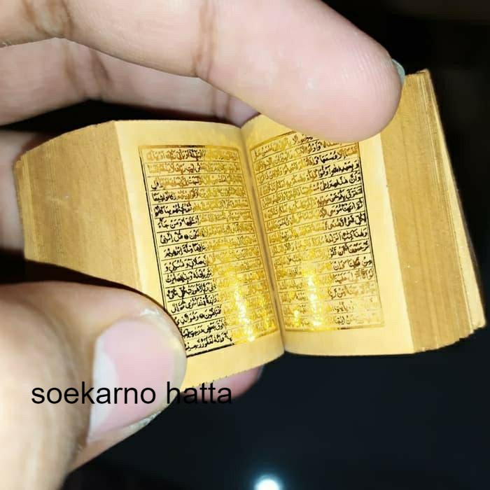 Kitab Stambul Al Quran Mini Tinta Emas Asli Kuno antikan solo