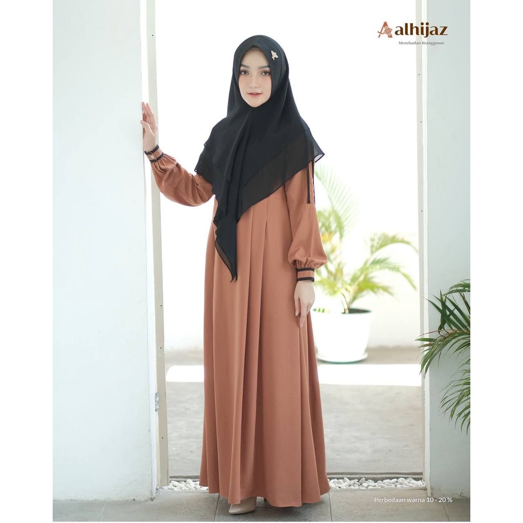 READY STOK HAIFA DRESS BY ALHIJAZ I gamis terbaru