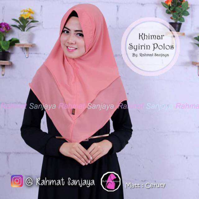Khimar syirin 2 layer ceruty ori Rahmat Sanjaya