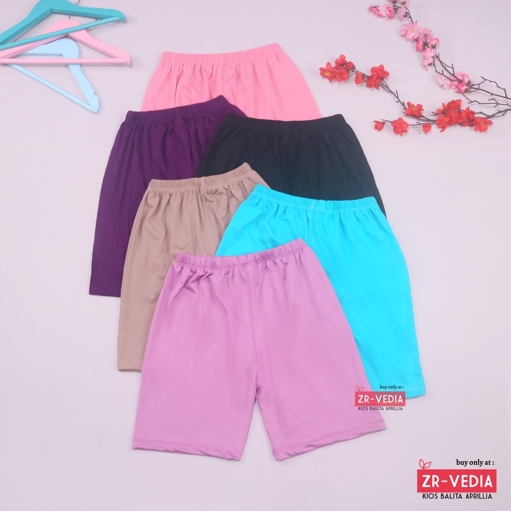 Celana Short Wanita Polos fit to XXL / Dalaman Pendek Ketat Dewasa  Big Size Legging Xtra Large