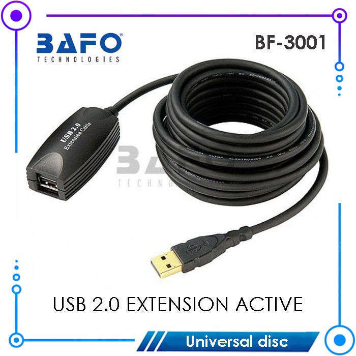 Kabel Usb 2.0 Extension Bafo active BF-3001/3002, 5M/10M Aktif