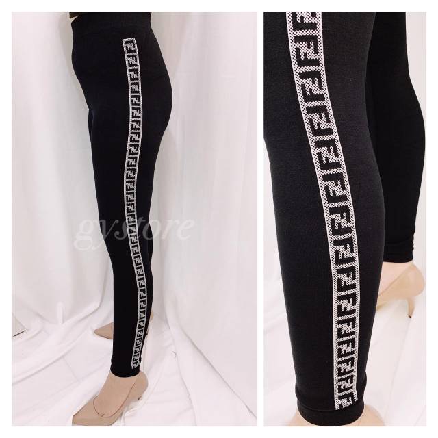 PREMIUM Celana Legging Wanita Import FF Voil Fit to S-XXL