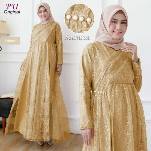 Gamis Pesta Mewah Seanna Dress Pesta Muslimah