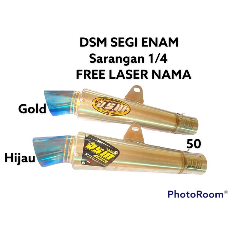knalpot dsm segi 6 ujung blue free laser nama bkn dpj bss rps cts rms