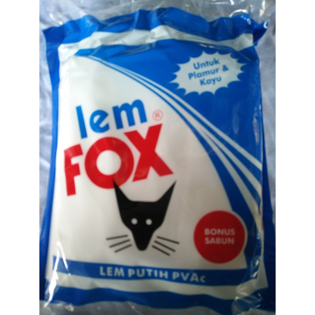 

LEM FOX BUNGKUS / LEM PUTIH BUNGKUS / LEM KAYU 600 GRAM