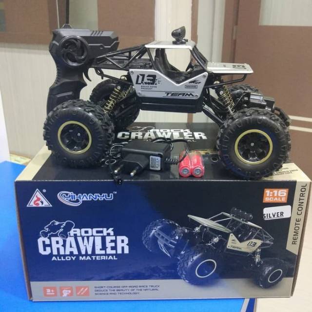 RC ROCK CLAWLER CAS MOBIL REMOTE CONTROL OFF ROAD 4WD MAINAN ANAK OFFROAD COLOUR BATERAI CHARGE