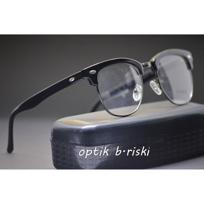 kacamata minus clubmaster 8004 (frame+lensa) pria wanita