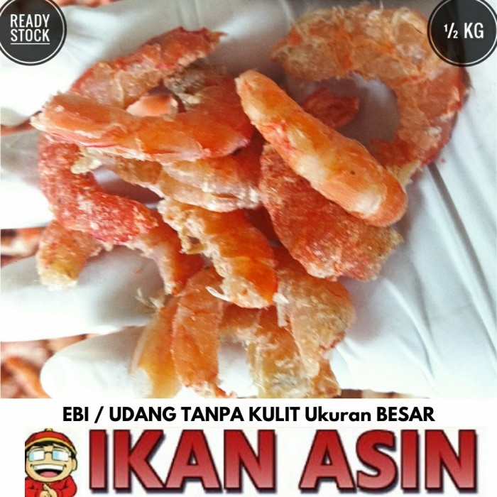 

HEBI / EBI / UDANG TANPA KULIT 500 gr
