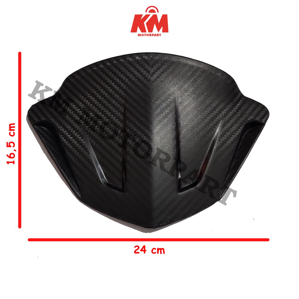 Visor Windshield Beat Karbu Carbon Style