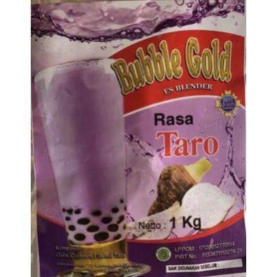 

Bubuk minuman bubble gold rasa Taro
