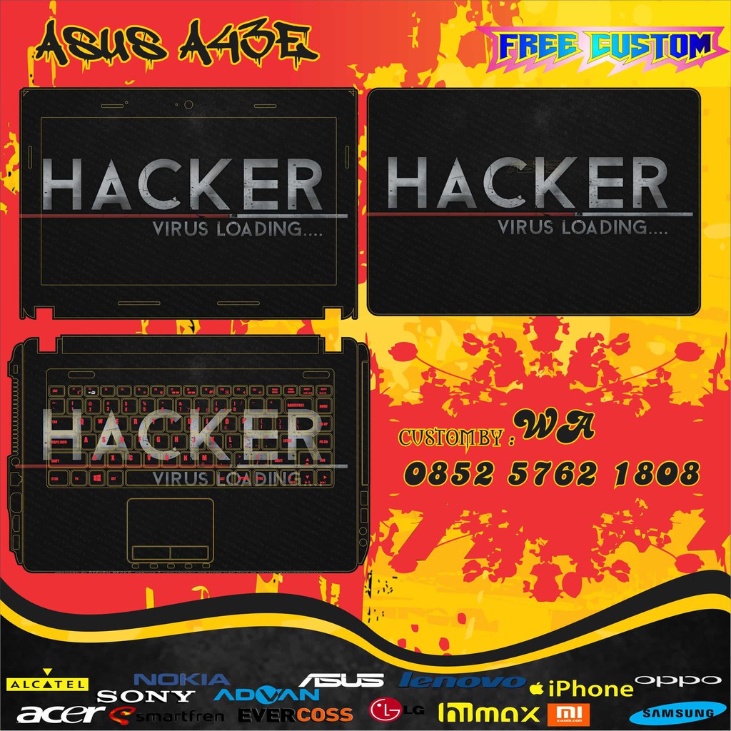 GARSKIN LAPTOP Asus A43E FULL BODY  1
