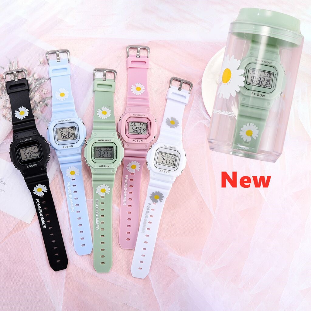 COD JAM TANGAN RUBBER DIGITAL SEGI GROSIR MURAH KARET SPORT LED PRIA WANITA COUPLE W178