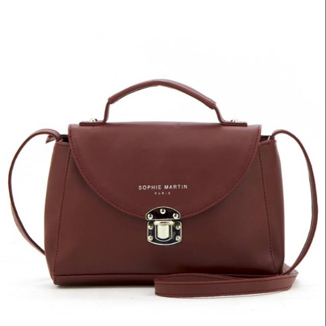 Tas sophie martin paris promo murah warna merah maroon