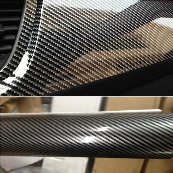 Cuci Gudang Stiker Vinyl Carbon Fiber 5D Multifungsi 152 x 10 CM