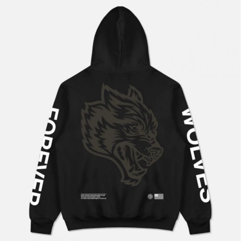 Jaket hoodie distro WOLVES hoodie pria wanita