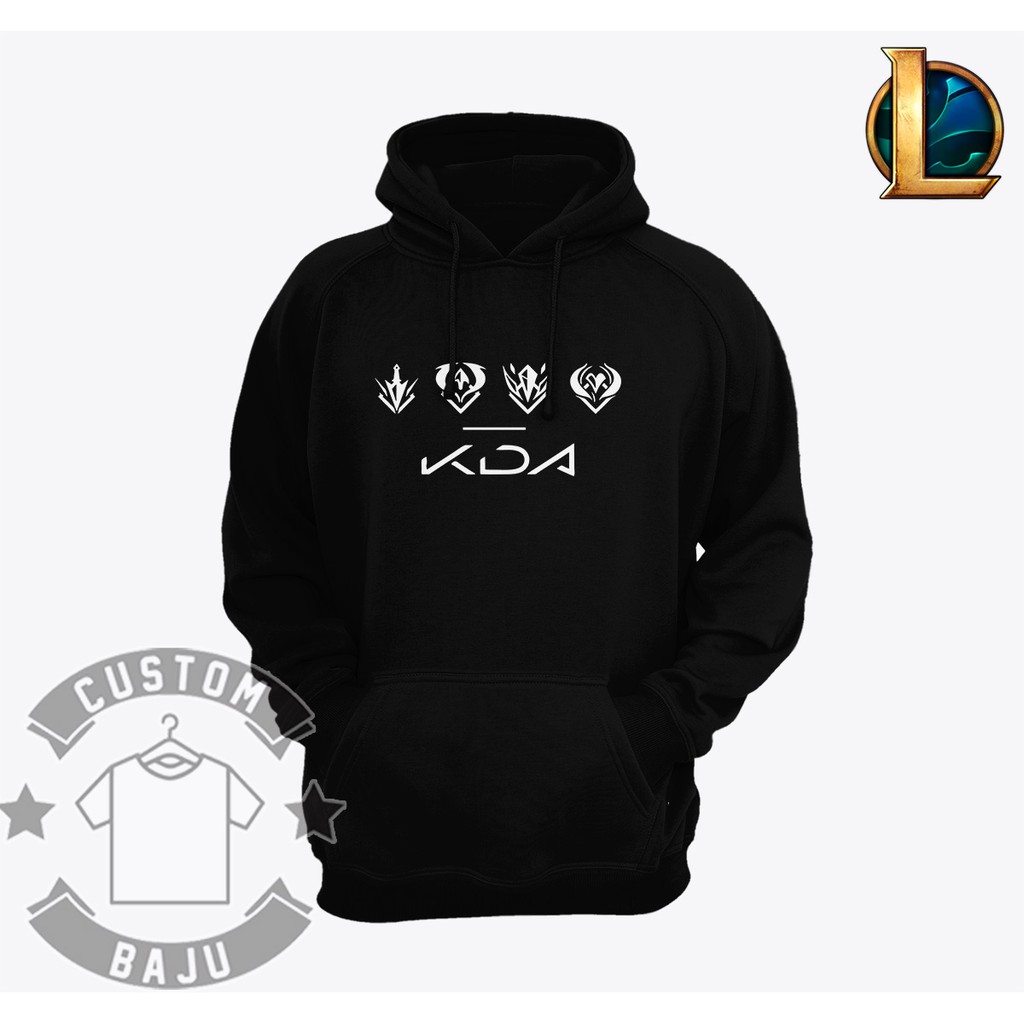 Sweater Hoodie Game League Of Legends Wild Rift KDA Logo