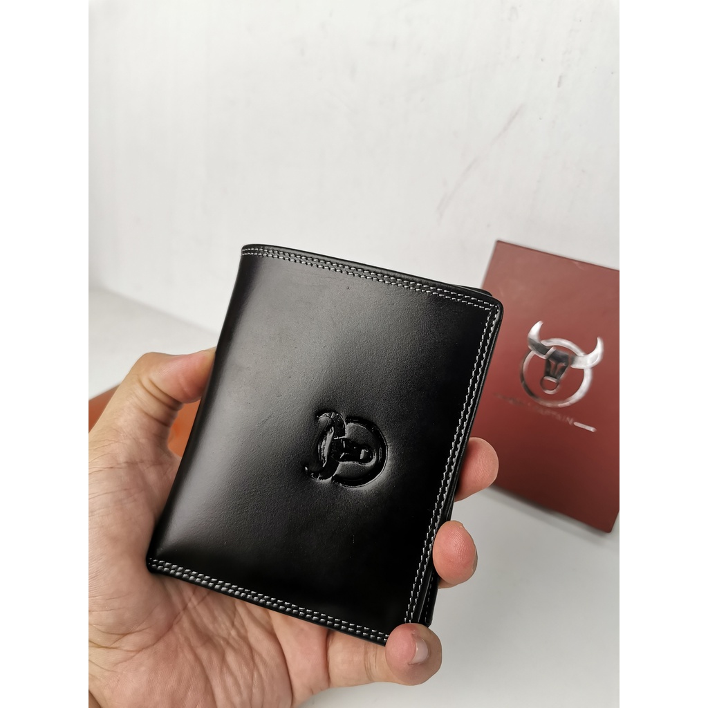 Dompet Full kulit asli PRia berdiri Bulls Pro leather Custom Free grafir nama