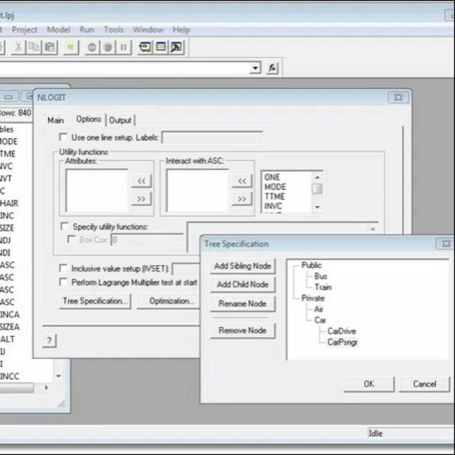 Nlogit 3 Limdep 8  Multinomial Logistic Regression LIMDEP