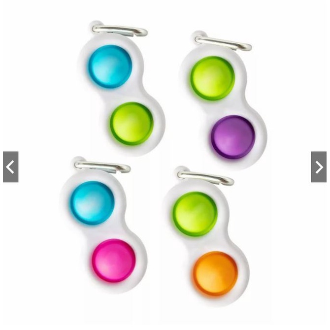 BUBBLE POP IT FIDGET TOY RAINBOW || MAINAN EDUKASI ANAK KARAKTER PUSH POP IT-SIMPLE DIMPLE KECIL