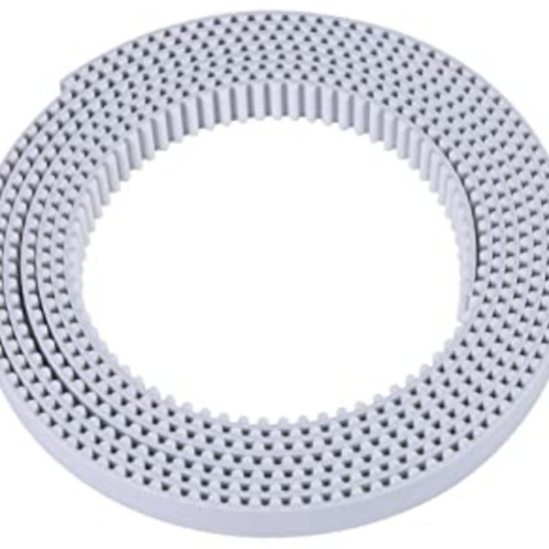 Belt 6mm timing white PU gt2 2gt polyurethane steel core open / meter