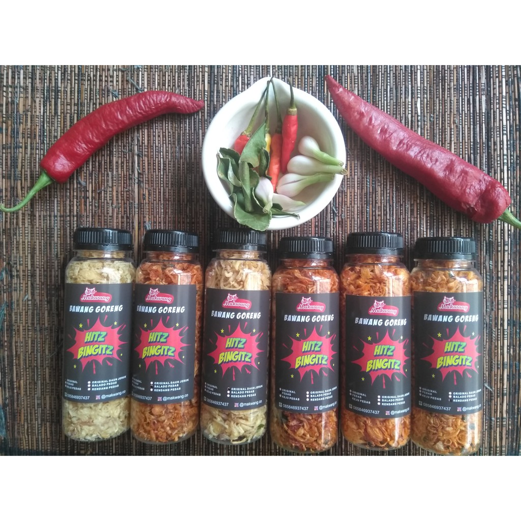 

MAKWANG BAWANG GORENG ANEKA VARIAN RASA 100 GRAM BAWANG SUMENEP CEMILAN TABURAN MAKANAN