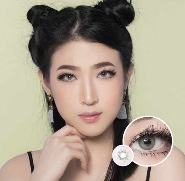 Bena yellow gray blue softlens korea