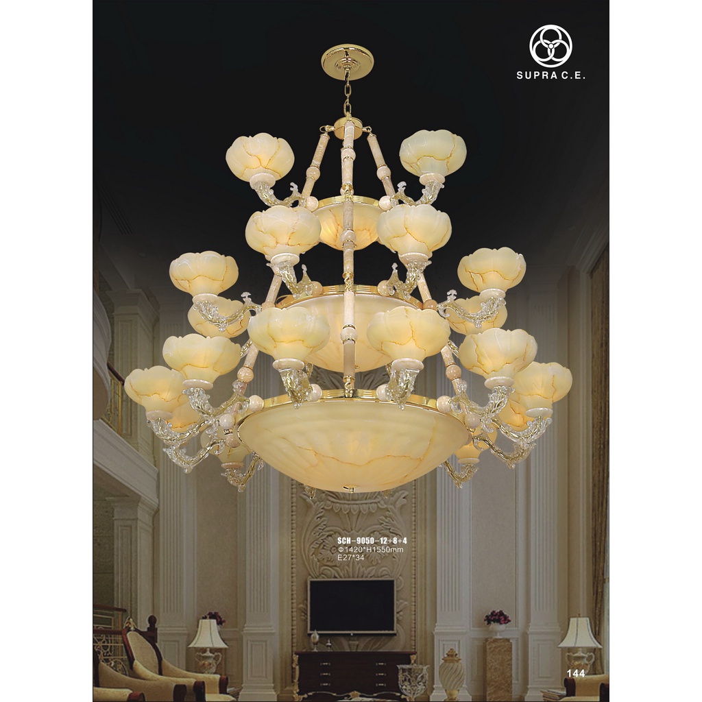 Lampu Gantung Mangkok Susun Klasik Antik Hias Ruang Tamu 9050