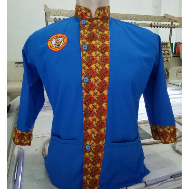 Seragam kerja/ seragam caffe/ seragam batik + bordiran
