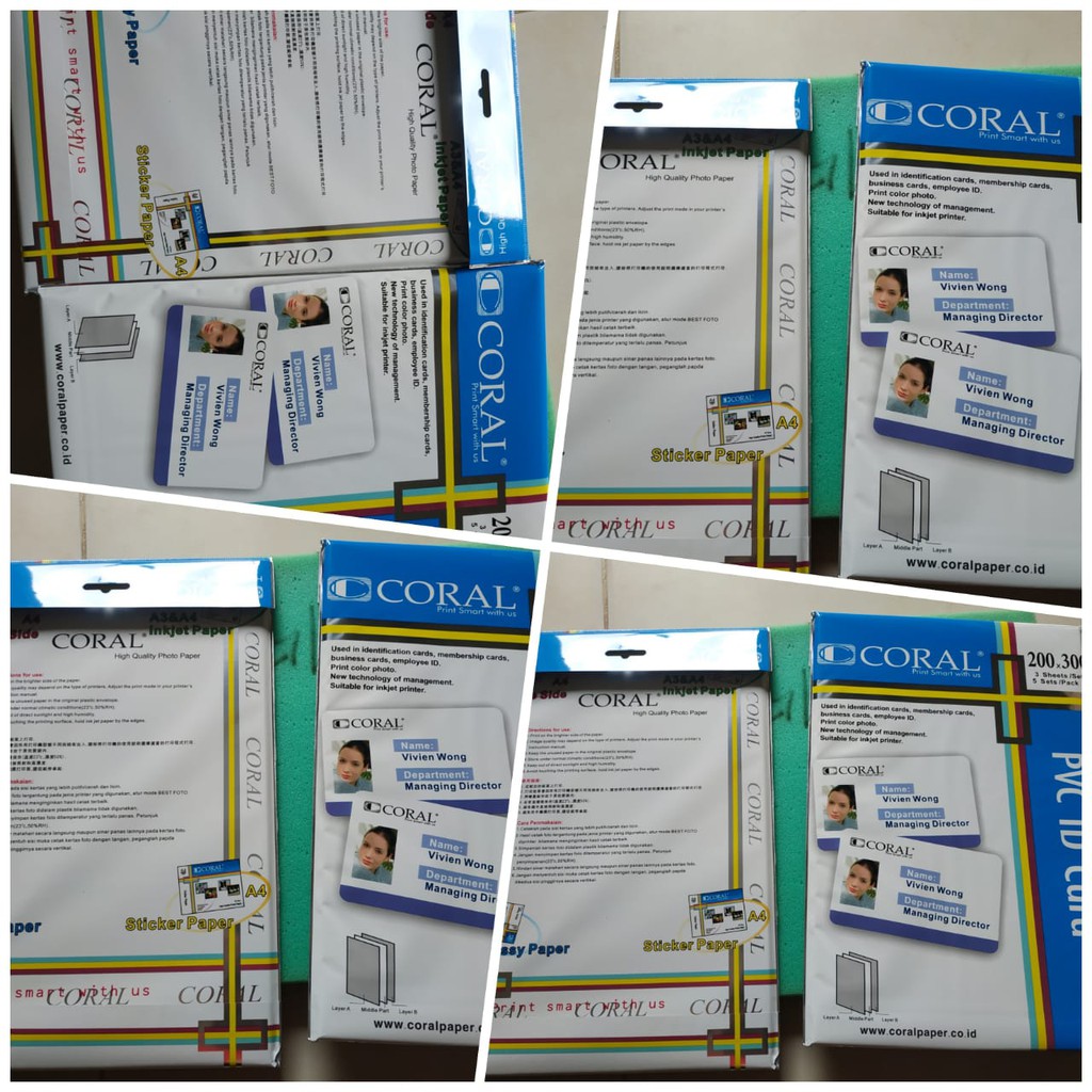 

Kertas PVC Bahan Id Card A4 Isi 5 Lembar