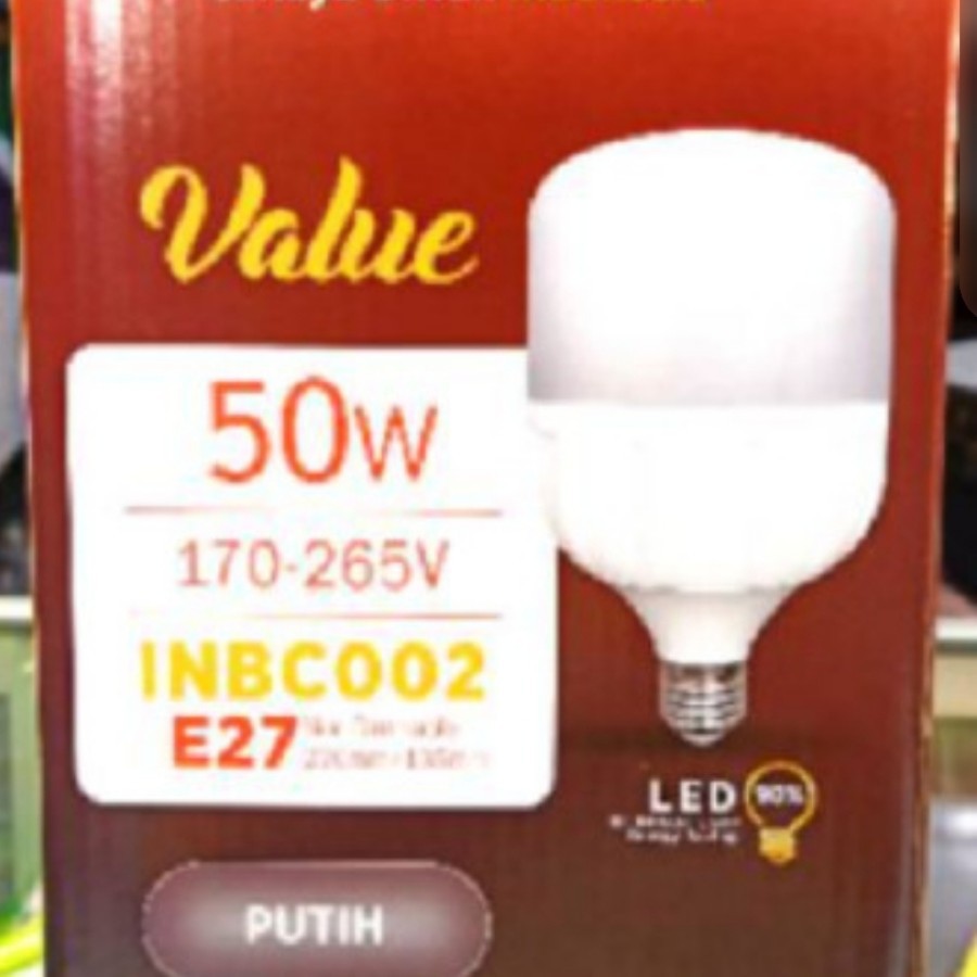 [PROMO] Lampu Led In-Lite Value 50Watt Nyala PUTIH