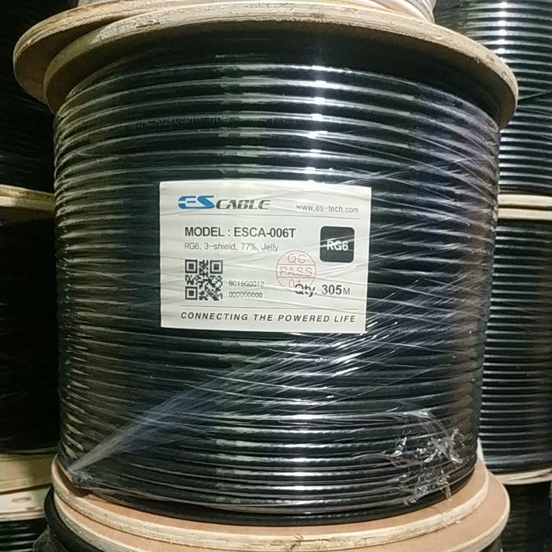 KABEL COAXIAL RG 6 1 ROLL ANTENA PARABOLA CCTV