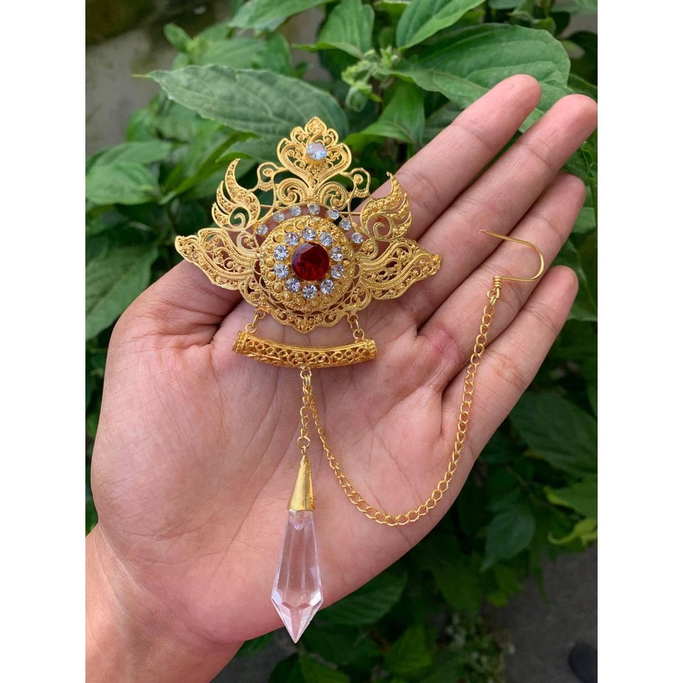 Premium bros alpaka bali set safari cowo motif angsa crystal