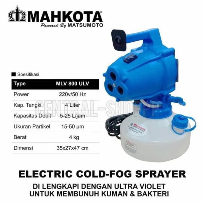 PROMO Fogger Mahkota MLV800 Alat Fogging Listrik Disinfektan Elektrik UV