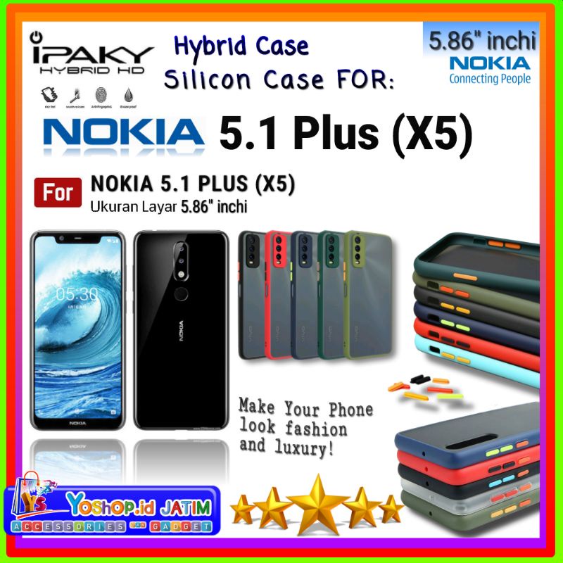 Casing Case NOKIA 5.1 Plus (5.86"inchi) | Soft Case Hybrid Dove Matte NOKIA 5.1 Plus (Nokia X5)