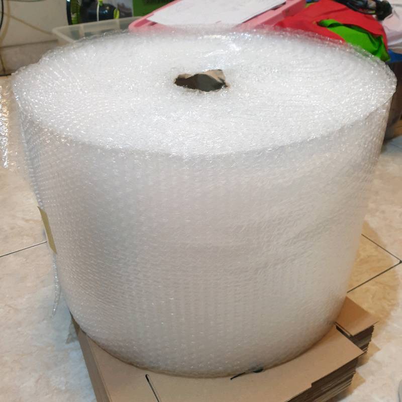 

BUBBLE WRAP GULUNGAN WARNA HITAM PUTIH PELINDUNG PAKET ROLL - PLASTIK BUBBLE - PERLENGKAPAN PACKING