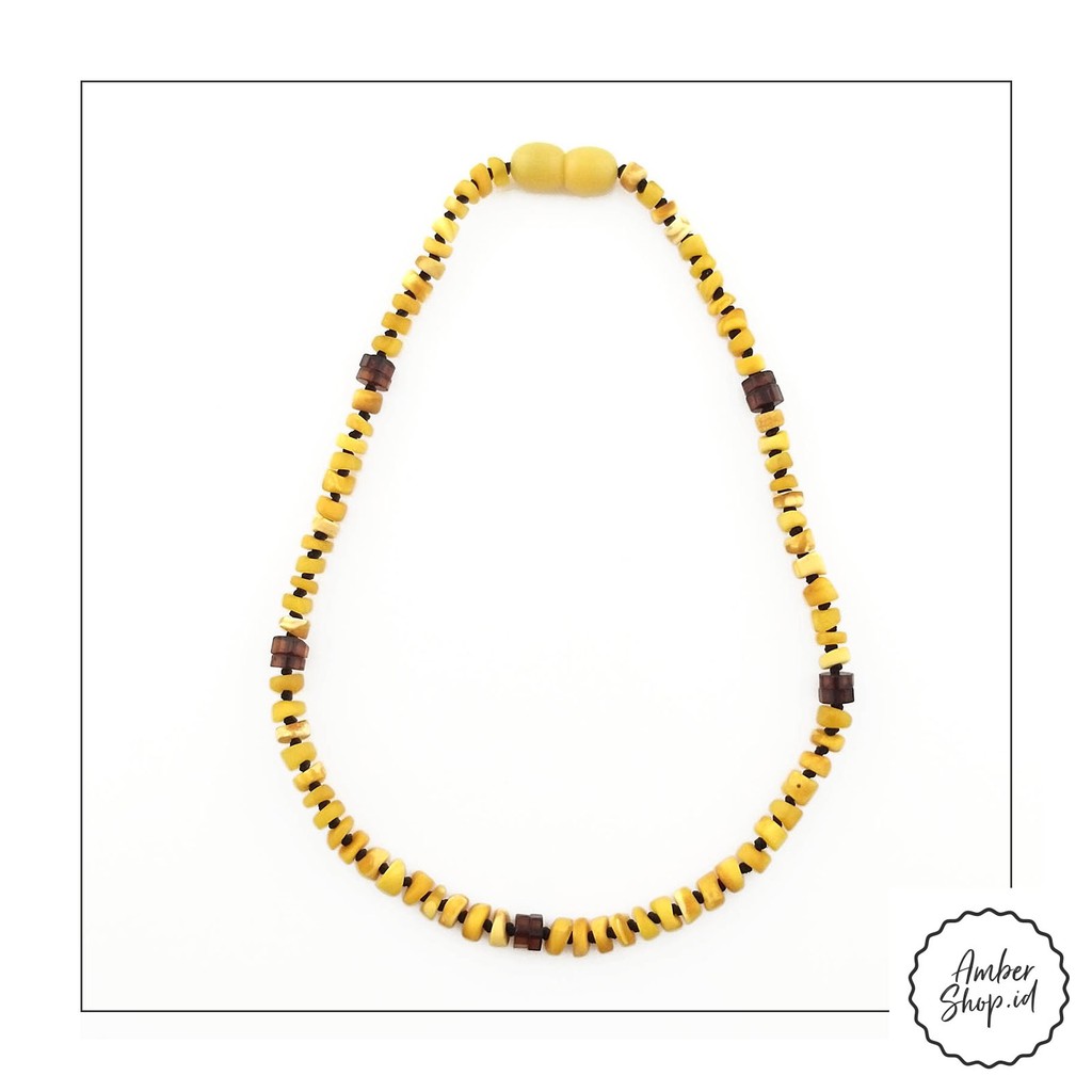 AS17 Kalung Amber pereda tumbuh gigi bayi - Amber Shop