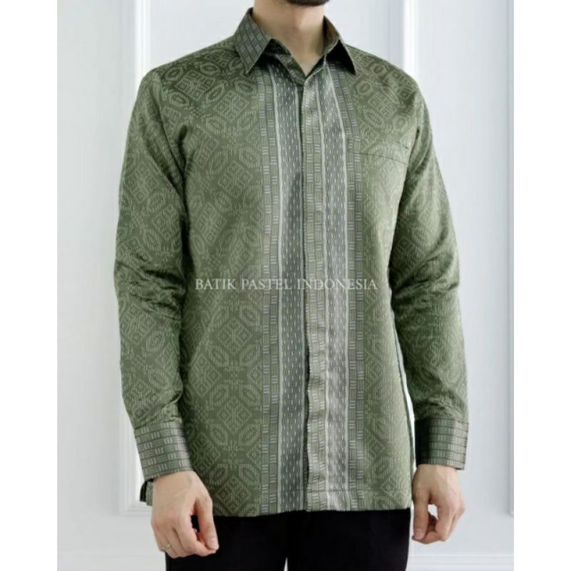 Kemeja songket 2D tenun baron kemeja tenun jepara KT021