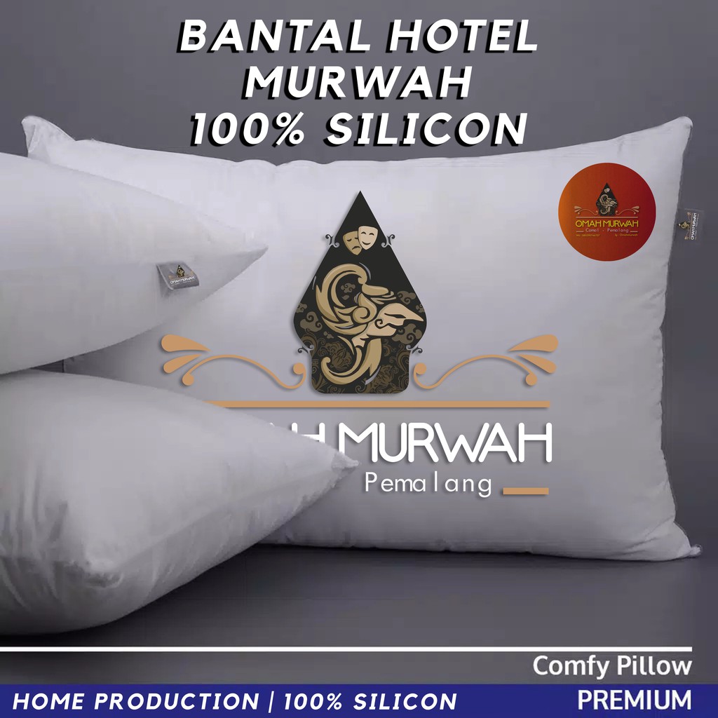 [Bayar Ditempat] BANTAL TIDUR HOTEL WHITE COLOR MURAH 100 % SILICON