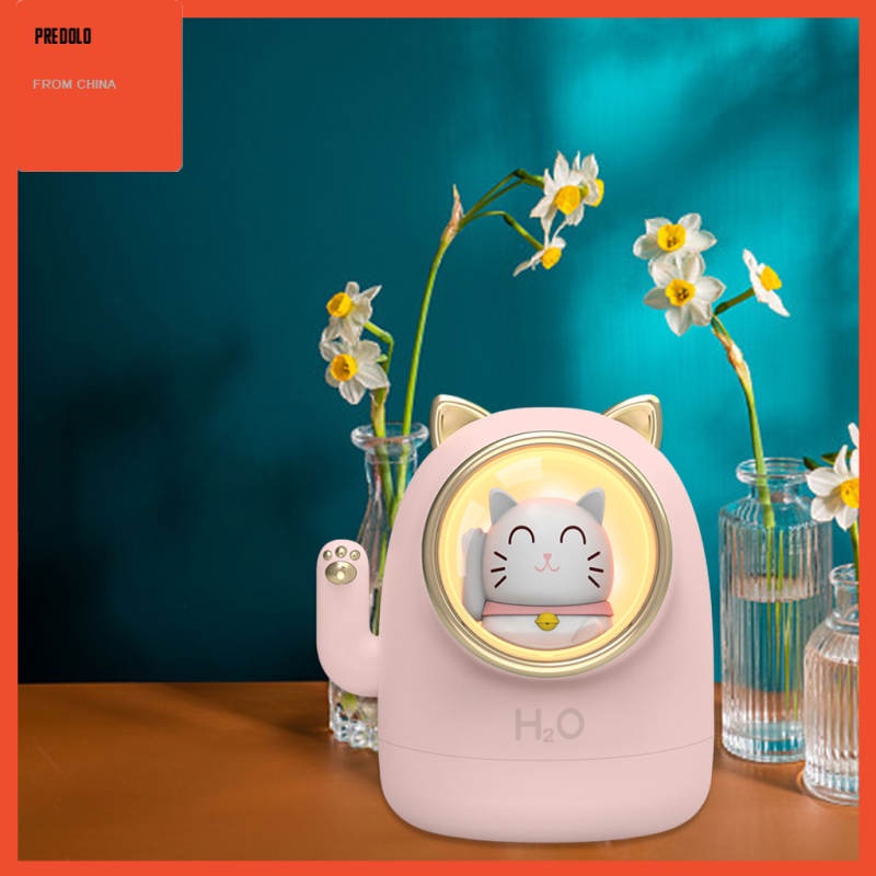 Air Humidifier Aroma Kapasitas Besar Desain Lucky Cat Untuk Travel