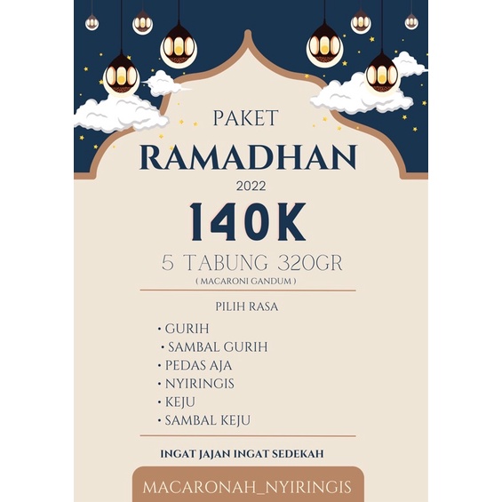 

PAKET RAMADHAN 140K
