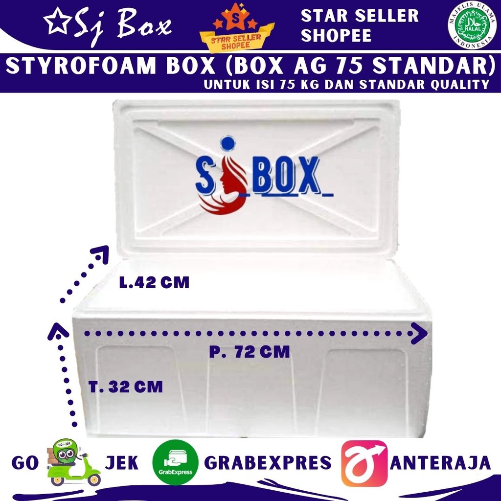 Jual STYROFOAM BOX AG 75 LOW STANDAR Shopee Indonesia