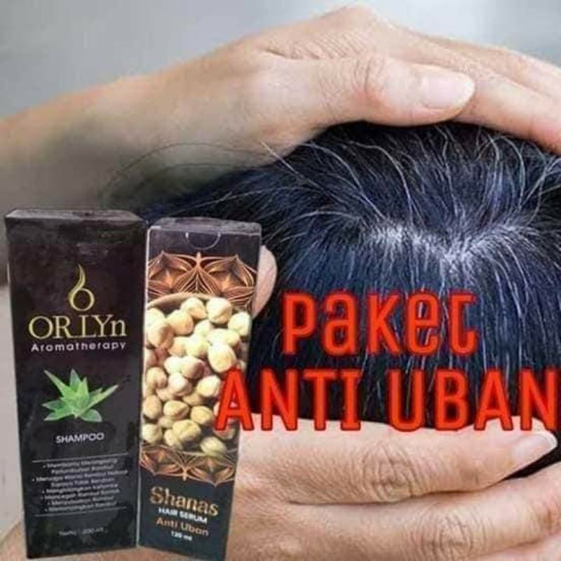 PAKET ANTI UBAN.Aslu NASA Ampuh mengatasi uban tampa semir ber BPOM